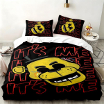 Penkios naktys pas Freddy 3 dalių komplektas Puikiai tinka miegamojo naudojimui Patogus patalynės komplektas apima antklodės užvalkalą ir du pagalvių užvalkalus Ideali dovana gimtadieniui ar Kalėdoms g 135cmx200cm