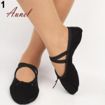 Modish mergaičių suaugusiųjų mink&scaron;tas padas baleto &scaron;okių fitneso gimnastikos drobiniai batai 35