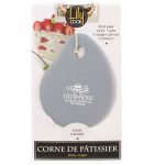 Les Tr&eacute;sors De Lily [A1607] - Corne de p&acirc;tissier silicone 'Patisserie' gris - 13x10 cm pilka