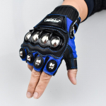 Motociklo pir&scaron;tinės puse pir&scaron;to Plieninės Lauko Knuckle Motorbike Powersports Apsauginės pir&scaron;tinės vasarai XXL