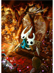 Vaizdo žaidimo Hollow Knight plakatai, atspaudai, drobės tapyba, anime žaidimo sieninis paveikslas &scaron;iuolaikiniam vaikų kambariui, namų dekoravimas 40x60cm No Frame