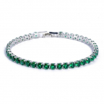 4 mm kubinio cirkonio teniso apyrankė Moteri&scaron;ka Vestuvinė Papuo&scaron;alai Purpurinė Cirkonis CZ Vyri&scaron;kos Apyrankės Punk Hiphop Sidabro Spalva Pulseras Mujer 17cm length