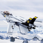 404PCS Oro pajėgų F-14 Panda Fighter Model Plytos Lėktuvas Lėktuvas Aviacija Kūrybinis karas Karinis statybiniai blokai Žaislai vaikams