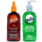 Malibu spf8 bronzing oil 200ml + aloe gel after tanning 200ml
