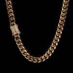 Europos hiphopo vyrų karoliai 12 mm Ddiamante sagtis i&scaron; nerūdijančio plieno &scaron;ifravimo Kubos grandinės grandinės tikro aukso karoliai 28 inches（length 70cm）