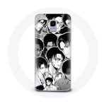 Coque pour Samsung Galaxy A6 2018 Attaque des Titans Manga Levi Ackerman