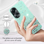 Dėklas, skirtas OPPO A78 A58 A18 A38 A79 4G A98 A96 A76 A16 A15 A57 A77 5G Reno 10 Pro 8 7 Lite 6 dangtelis, skaidrus blizgus blizgus Bling silikonas, mink&scaron;tas plonas OPPO A58