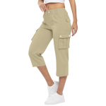 Moteri&scaron;kos &bdquo;Cargo Capris&ldquo; lengvos, lengvos 3/4 kelnių ki&scaron;enės.
