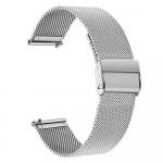 Milano laikrodžio apyrankė 12mm 14mm 16mm 18mm 20mm 22mm 24mm Universali nerūdijančio plieno metalinė laikrodžio dirželio apyrankė 12mm(width) sidabras