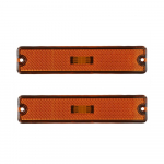 2 vnt. Priekinio buferio &scaron;oninis gabaritinis žibintas Jeep Wrangler YJ 1987-1995