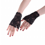 Charm Sexy Lady Women Lace Driving Sunscreen Glove Pir&scaron;tinės pir&scaron;tinės nuotakos pir&scaron;tinės juoda