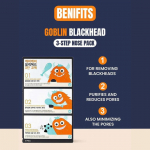 A'PIEU Goblin Blackhead 3 žingsnių nosies paketas