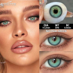 Eyeshare Nauji 2vnt Spalvoti kontaktiniai lę&scaron;iai Natūralūs juodi kontaktiniai lę&scaron;iai Sapphire akinių lę&scaron;iai rudi kontaktiniai lę&scaron;iai žali mados lę&scaron;iai