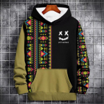 Vyri&scaron;kas rudens gobtuvas Gatvės apranga 3d margintas megztinis Hoodie Fashion Vyri&scaron;kas didelis gobtuvas megztinis Vyri&scaron;ki drabužiai 4XL