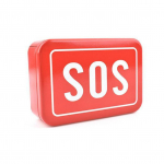 Maža stačiakampė tu&scaron;čia dėžutė SOS ra&scaron;tas lauko įrankiai įranga geležinė laikymo dėžė kempingui