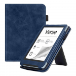 with Hand Strap Smart Case Kickstand Protective Shell for Pocketbook Verse/Verse Pro Black