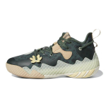 Adidas Harden Vol. 6 J Žalias oksidas Monograma Vaikų sportbačiai Beveik geltoni Lininiai žaliai GV7058 36⅔