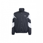 Adidas Originals Logotipo Apykaklė Užtrauktuku Ilgomis Rankovėmis Striukė Vyri&scaron;kos Striukės Juoda IL2465 L-XL