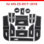 Neslystantis durelių angos puodelio laikiklio kilimėlis, skirtas MG ZS 2017 - 2025, durų griovelio padėkliukas, puodelio laikiklis, automobilio interjero aksesuarai, guma
