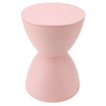 Smėlio laikrodžio formos kėdutė Plastikinė Moderni Paprasta Nordic Stiliaus Namų Apvalioji Kėdutė Vonios Kambariui, Matavimosi Kabinai pink