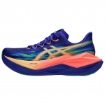 ASICS Rebound Amortizuojantys Kvėpuojantys Palaikantys Bėgimo Bateliai Unisex Mėlyni &Scaron;viesiai Oranžiniai 1013A177-400 43.5