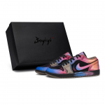 Jordan Air Jordan 1 811 Gamyba, Naktinis Fantomas Iridescent Atsparus Dilimui Žemas Vir&scaron;us Vintažiniai Krep&scaron;inio Batai IB7109-005(Team80-S-BOX) 40