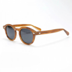 Johnny Depp poliarizuoti akiniai nuo saulės vyrams moterims prabangaus prekės ženklo vintažinis acetato rėmelis akiniai Large 49mm no box brown