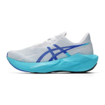 Asics Novablast 6 Patogūs kvėpuojantys at&scaron;okantys bėgimo bateliai Vyri&scaron;ki sportbačiai Balti Mėlyni 1011C243-101 46.5 white