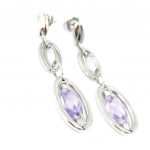 Altesse [I2893] - Boucles acier 'Calypso' violet am&eacute;thyste violetinė