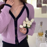 Mažo dizaino megztinis moteri&scaron;kas megztinis 2022 m. rudens ilgomis rankovėmis vientisas laisvalaikio mink&scaron;tos va&scaron;ko spalvos kontrastingas laisvas megztinis megztinis paltas One Size smėlis