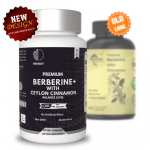 Premium Berberine HCL Pills 1200mg Plus Organic Ceylon Cinamon &ndash; 60 kapsulių Pack=240 Capsules