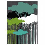 Minimalizmas Modernaus meno paveikslai Džiunglių žalias medis, drobė, tapyba sieniniu plakatu, skirta studijai Namų dekoras Ekologi&scaron;ki amatai 40x60cm No Frame