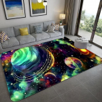 Kosmosas Visata Planeta Spausdintas Kilimas Namų Svetainei Virtuvei Verandai Durų Kilimėlis Vonios Kambario Zona Koridorius Balkonas Neslystantis Kilimas 40x60cm