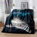 Delfinų antklodė Ocean Animal Sea Life Super mink&scaron;ta &scaron;ilta antklodė vaikams suaugusiems biuro lovai sofai sofos antklodė 75x90cm