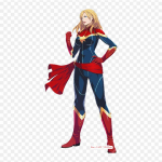 Kostiumas Vs Capcom Infinite Carol Danvers Termotransferinis Vinilo Pleistras-Lipdukas Drabužiams Pasidaryk Pats Aplikacijos Plaunami Pleistrai