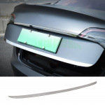 For Tesla Model 3 2018 - Trunk tailgate rear logo trim Tailgate bright strip rear trim sticker Auto decorate Retrofit