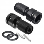 Universalus adaptyvaus veržliarakčio adapterio lizdo reketinis sukimo momento veržliarakčio adapteris nuo 1/2 colio kvadratinio iki 1/4 colio &scaron;e&scaron;iakampio reketo lizdo keitiklis 2 PCS
