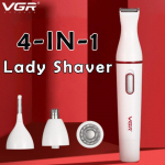 4 IN 1 Moteri&scaron;ka skutimosi priemonė su baterijomis maitinama kūno antakių kirpimo ma&scaron;inėlė bikinio linijos nosies kirpimo ma&scaron;inėlė gaktos plaukų &scaron;alinimo priemonė moterims, nosies skustuvas