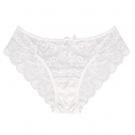 Seksualios moteri&scaron;kos apatinės kelnaitės Nėriniai Antiseptinis plonas trikampio formos moteri&scaron;kas kelnaitės Moteri&scaron;kas drabužis S balta