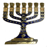 Menorah Candelabrum žvakidės dovanos Dekoratyvinis stalvir&scaron;is 7 &scaron;akos metalinė žvakidė žvakidė