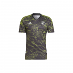 adidas Manchester United Condivo 22 treniruočių mar&scaron;kinėliai vyrams, juodi/mėlyni, HE6682 S