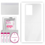 apgo Ultra Clear Protective Skin Sticker for the back compatible with Realme V23i, Wrap Film, Hydrogel Film, Flexible, Soft TPU with positioning layer