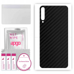 apgo Protective Skin Sticker for the back compatible with Honor Play 3, Wrap Film, Foil, Vinyl - Pattern Carbon Black