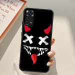 Baisus besi&scaron;ypsantis skeletas velnias Redmi 10A 10C 9A 9C 9T K40 K50 žaidimų telefono dėklas Redmi Note 11S 10S 9S 9 10 11 Pro Redmi 9C