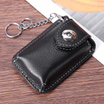 Diržo dėvėjimas Natūralios odos i&scaron;manusis raktų laikiklis juosmens automobilio raktų laikiklis Magnetinis sagtis mažas raktų krep&scaron;ys juoda