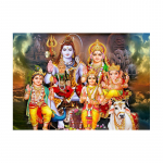Spaudiniai &Scaron;iuolaikiniai sienų meno kūriniai Modulinis paveikslas Namų dekoras Abstraktus Indija Buda Hindu Gods Lord Shiva Portretas Tapyba Plakatai 21x30cm No Framed