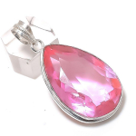 Natural Pink Kunzite Gemstone 925 Sterling Silver Jewelry Pendant 2.05 y7d47