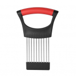 Svogūnų laikiklis nerūdijančio plieno &scaron;akelių pjaustymui Nerūdijantis daržovių pjaustytuvas bulvėms Pomidorams Avokadams Kiau&scaron;iniams Vaisiams Citrinai Mėsai Pagalbinis įrankis žalia