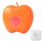 Plastikinės pakuotės laikymo dėžutė, lipnia plėvelė orange