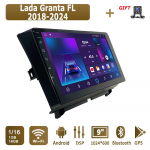 &bdquo;Android&ldquo; automobilio radijas, skirtas &bdquo;Lada Granta FL 2018&ndash;2024&ldquo; multimedijos grotuvui, galvos blokui, stereo, GPS navigacijai, &bdquo;Bluetooth&ldquo;, WIFI, 1+16 GB 1+16GB